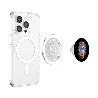 Alice in Wonderland - We're All Mad Here Psychedelic Pattern PopSockets PopGrip for MagSafe - style: Magnetic PopGrip