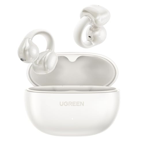 UGREEN HiTune S3 Open Ear Earbuds, Bluetooth 5.4, Clip on Earbuds, White - color: White