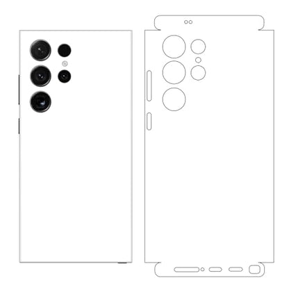 2 Pack Skin Wraps Compatible with Samsung Galaxy S24 Ultra (White) - color: White
