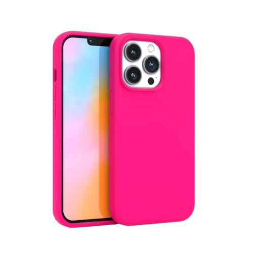 FELONY CASE - iPhone 14 Pro Case - Neon Pink Silicone Phone Cover | Liquid Silicone with Anti-Scratch Microfiber Lining, 360° Shockproof Protective Case for Apple iPhone 14 Pro - color: Neon Pink, size: iPhone 14 Pro