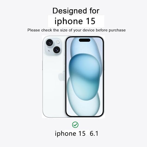 Magnetic iPhone 15 case,Compatible with Magsafe, Military-Grade Protection,Slim Translucent Matte Shockproof with Anti-Scratch Anti-Fingerprint Phone Cover (Transparent, iPhone 15) - color: Transparent, size: iPhone 15