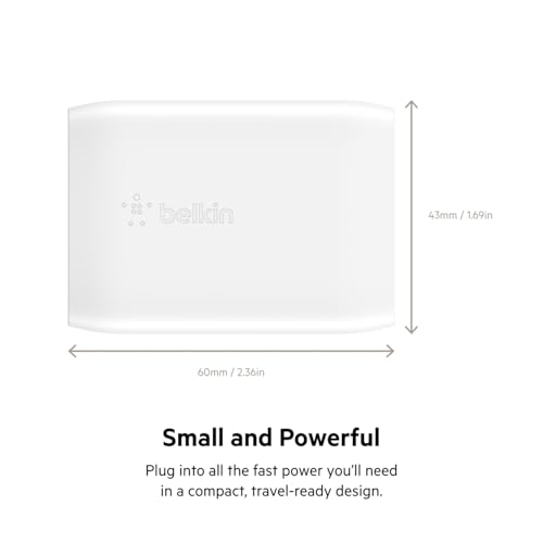 Belkin 30W Compact USB C Charger Block, USB C to Lightning Cable - style: 30W + Lightning Cable