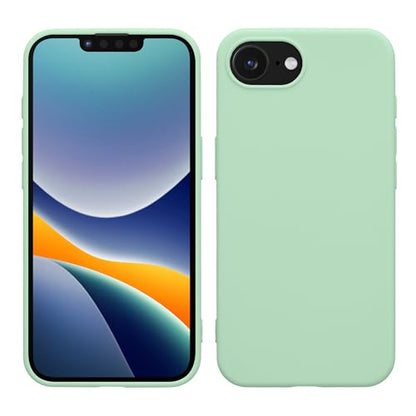 kwmobile Case Compatible with Apple iPhone 17e / iPhone 16e Case - Soft Slim Protective TPU Silicone Cover - Mint Matte - color: mint matte