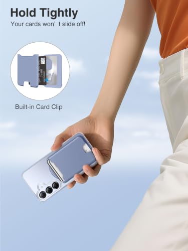 TopMade for MagSafe Wallet, 4 Cards Holder, Strongest Magnetic Phone Wallet - color: Lavender