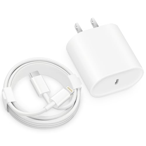 CXX 20W Fast Charger for iPhone 14/13/12 with 6FT Cable [MFi Certified] - color: White