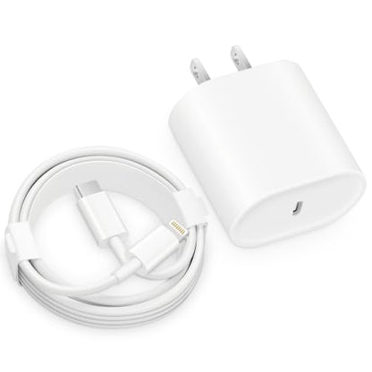 CXX 20W Fast Charger for iPhone 14/13/12 with 6FT Cable [MFi Certified] - color: White