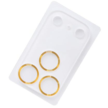 Temper Glass Lens Protector for Phone 17 Matte Finish Anti-Fingerprint Scratchproof Shield Lens Protector - color: Gold