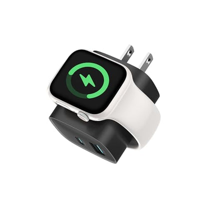 TESSAN Charging Blocks for Apple Watch Charger, USB C Charger Block 3-in-1 - color: Black