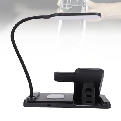 15W Fast Charging Station with Phone Watch Earbuds Stand and Lamp, Multifunctional 3 in 1 Charger for Home and Travel