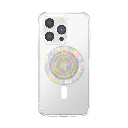 PopSockets Phone Grip for MagSafe, Magnetic Holder- Rainbow Glass - color: Rainbow Glass, style: MagSafe