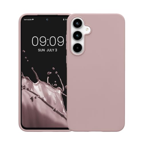 kwmobile Case Compatible with Samsung Galaxy A55 5G Case - Soft Slim Protective TPU Silicone Cover - Nude Lilac - color: Nude lilac, size: Galaxy A55 5G