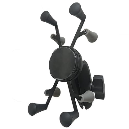 Strg Phone Mount Holder with Aluminum Double Socket Arm for 1" Ball Mount - size: Match Your Own Base