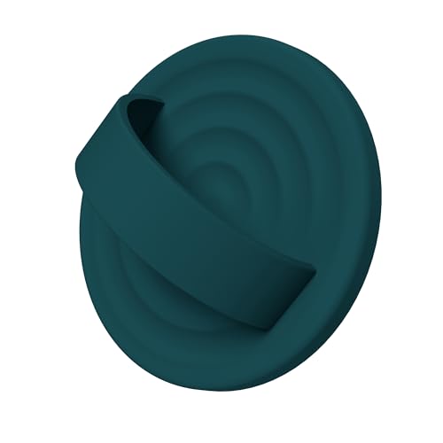 Magnetic Phone Grip for MagSafe, Silicone Ring Grip, Dark Green - color: Dark Green
