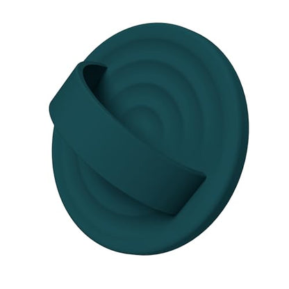 Magnetic Phone Grip for MagSafe, Silicone Ring Grip, Dark Green - color: Dark Green