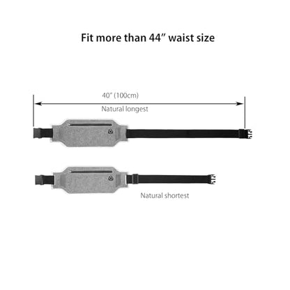 Running belt,Slim Running Waist Fanny Pack Runner Exercise Phone Belt Hip Pouch Bag for Women Men iphone Samsung (White Grey) - color: White Grey