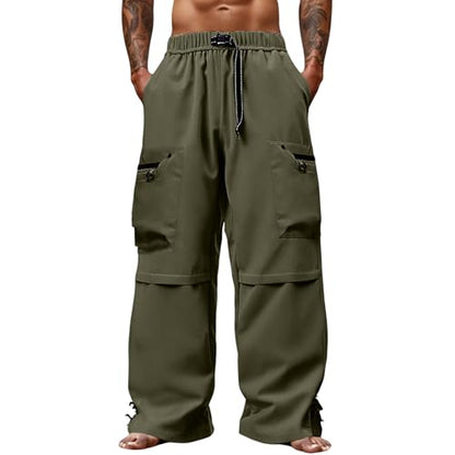 Men Cargo Pants Cotton Twill Stretch Tactical Quick Dry Multi Pockets Hiking Travel Job Site Tactical Pants for Men - color: A Army Green, size: X-Large