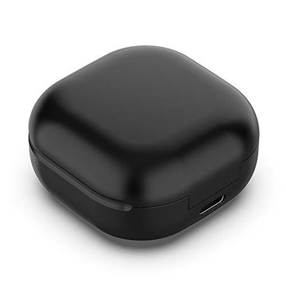 Wired Charging Case for Galaxy Buds Live SM-R180, Replacement Charger Case Cover with 3.3ft USB-C Cable for Samsung Galaxy Buds Live Earbuds (Black) - color: Black