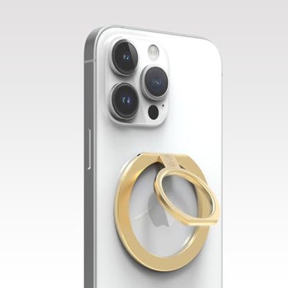 PureGear Magnetic Phone Grip for MagSafe, 360° Ring Kickstand - color: Gold