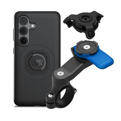 Quad Lock Motorcycle Handlebar Mount Kit with Vibration Dampener and MAG Phone Case for Samsung Galaxy A37 - size: Samsung Galaxy A37