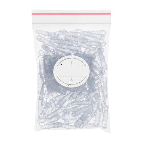 Hemobllo 100 pcs Cell Phone Dust Plug Charm with Headphone Covers Dust Protector Cap Compatible for 3.5mm Earphone (Transparent)