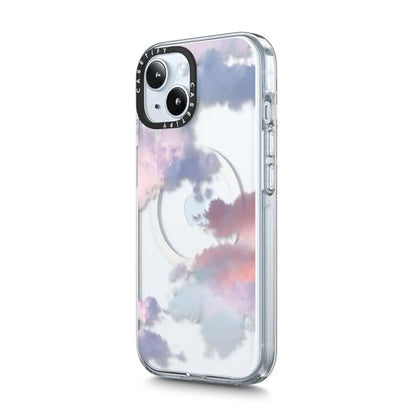 CASETiFY for iPhone 15 Plus Case - Impact Clear Compatible with MagSafe | Not Yellowing | 6.6 ft. 3X Military Grade Drop Protection | Clouds | Clear - color: Clouds, size: Iphone 15 Plus (6.7")