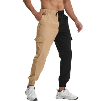 Mens Casual Pants Ripstop Durable Tactical Quick Dry Flap Pockets Job Site Fishing Utility Tactical Pants for Men - color: A Khaki, size: Small