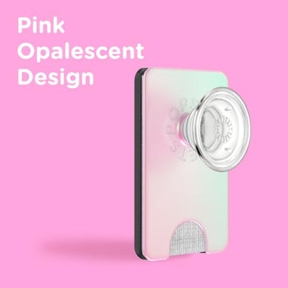 PopSockets Phone Wallet for MagSafe with Grip- Mermaid Pink - color: Mermaid Pink, style: MagSafe