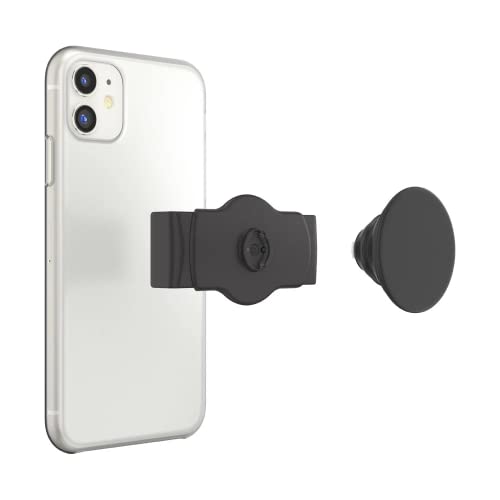 PopSockets Phone Grip Slide for Phones and Cases, Sliding Phone Grip with Expanding Kickstand - Black - color: Black