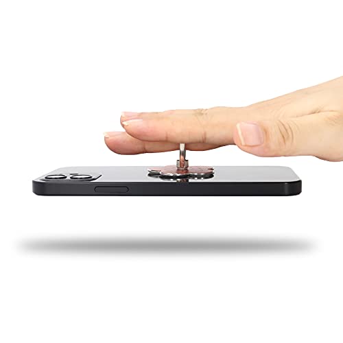 LaMignonne Cell Phone Ring Holder Flower Finger Ring Grip Stand 360° Rotation 180° Flip Universal Kickstand Compatible with All Smartphones (Rose Gold) - color: Rose Gold