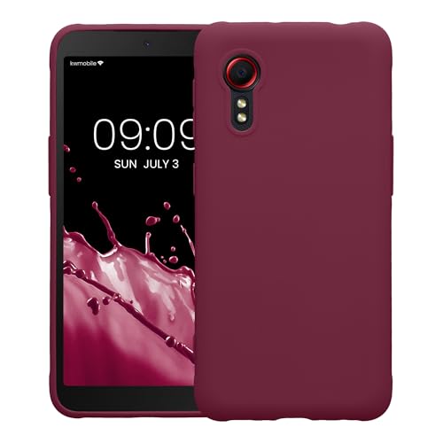 kwmobile Case Compatible with Samsung Galaxy Xcover 5 Case - Soft Slim Protective TPU Silicone Cover - Magenta Purple - color: magenta purple