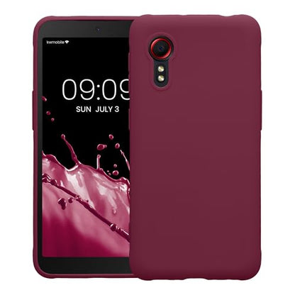 kwmobile Case Compatible with Samsung Galaxy Xcover 5 Case - Soft Slim Protective TPU Silicone Cover - Magenta Purple - color: magenta purple