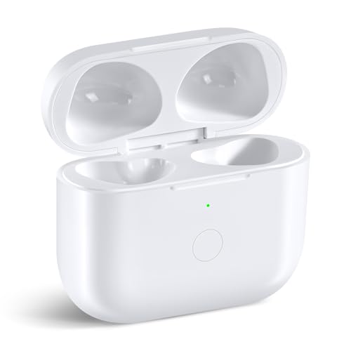 Wireless Charging Case Compatible with AirPod 4th Generation, Air Pod 4 Case Replacement with Bluetooth Pairing Sync Button, No Earbuds,White