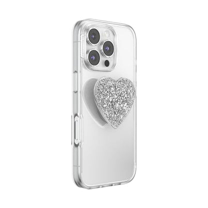PopSockets Adhesive Phone Grip, Holder- Silver Sizzle - color: Confetti Foil Silver Adhesive, style: Adhesive
