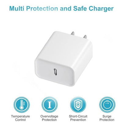 iPhone 17 16 15 Charger: Fast Charging USB C Charger i Phone 17 16 Charging - color: 3PACK White
