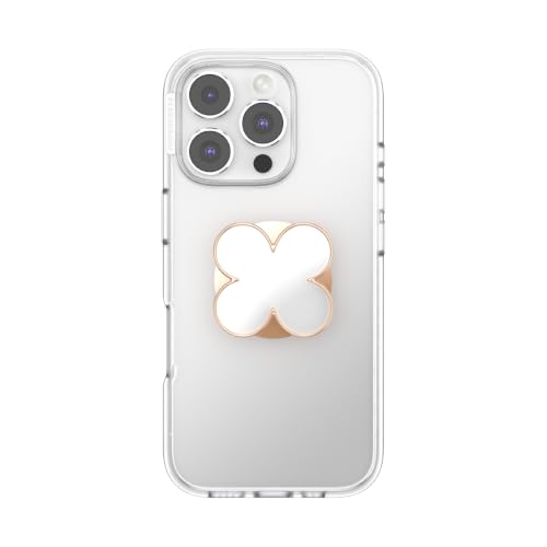 PopSockets Adhesive Phone Grip, Holder- Clover Rose Gold - color: Clover Rose Gold, style: Adhesive
