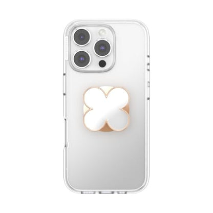 PopSockets Adhesive Phone Grip, Holder- Clover Rose Gold - color: Clover Rose Gold, style: Adhesive