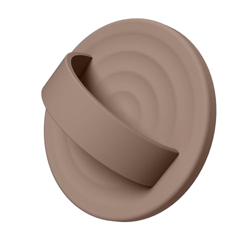 Magnetic Phone Grip for MagSafe, Silicone Ring Grip, Light Brown - color: Light Brown