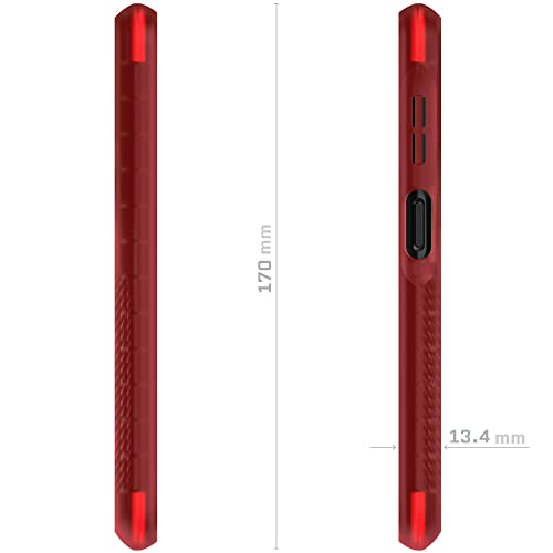 Ghostek COVERT Red Galaxy A13 5G Case Clear Hard Back Shockproof Protective Phone Cover Premium Slim Thin Lightweight Design Heavy Duty Designed for 2021 Samsung A13 5G (6.5inch) (Red-Limited Edition) - color: Red [Limited], size: Galaxy A13 5G