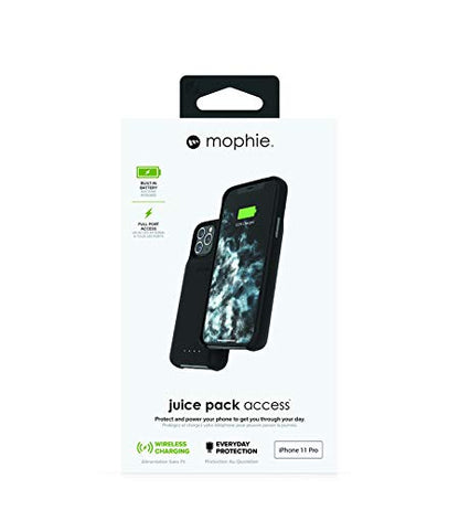 mophie Juice Pack Access - Ultra-Slim Wireless Charging Battery Case - Made for Apple iPhone 11 Pro - Black