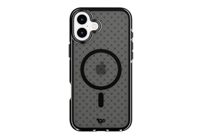 Tech21 EvoCheck for iPhone 16 Plus - Compatible with MagSafe - Impact Protection Case - in Smokey - color: Charcoal, size: iPhone 16 Plus