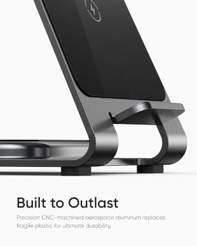 Intoval Aluminum 3 in 1 Wireless Charging Station for iPhone 17 16 15 14 13 12 11 Pro Max XR, Wireless Charger for Apple Watch 11 10 9 8 7 Ultra SE 3 2, Phone Charger for AirPods 4 Pro 2 3 (Grey) - color: Grey