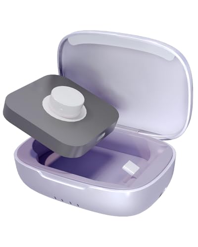 Doohoeek Updated Charging Case Compatible with Oura Ring 5 & 4 & 3 Charger, Wireless Power Station Fits Official Chargers & Fit All-Sized Rings Gen 5 & 4 & 3 1000mAh (Charger NOT Included) - color: Purple