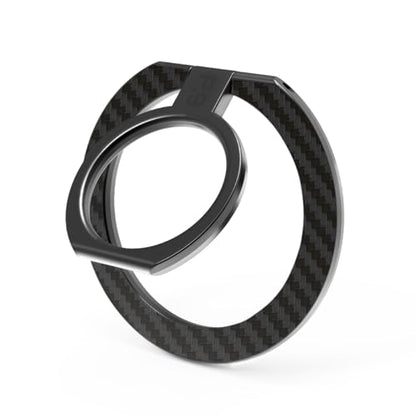 PureGear Magnetic Phone Ring Grip, for MagSafe Kickstand Holder - color: Carbon Fiber