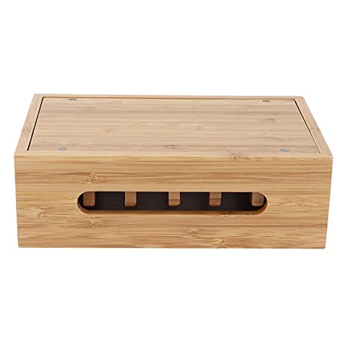 Buachois Bamboo Charging Station Universal Holder Docking Station for Phone Tablet Watch Earbuds