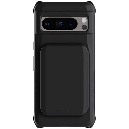 Ghostek Exec Pixel 8 Pro Wallet Case, Detachable Magnetic Credit Card Holder, Kickstand, Compatible with Wireless Charging (6.7 Inch, Black) - color: Black, size: Pixel 8 Pro