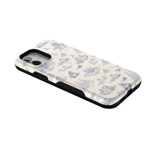 Casely iPhone 12 Mini Case | Graveyard Gathering | Skeleton Picnic | Bold Protective Design | MagSafe Compatible Design - color: Graveyard Gathering | Skeleton Picnic, size: Iphone 12 Mini