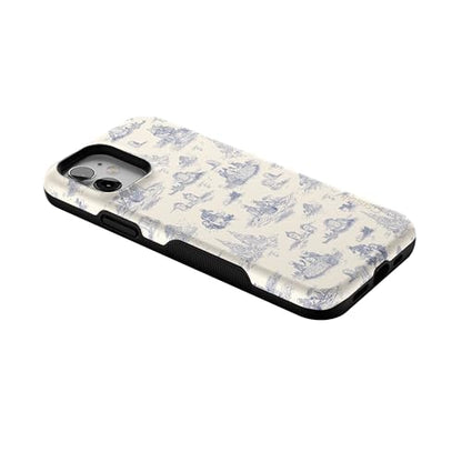 Casely iPhone 12 Mini Case | Graveyard Gathering | Skeleton Picnic | Bold Protective Design | MagSafe Compatible Design - color: Graveyard Gathering | Skeleton Picnic, size: Iphone 12 Mini