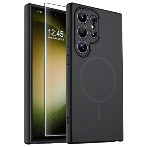 zapica Magnetic for Samsung Galaxy S23 Ultra Case, Midnight Black - color: Midnight Black, size: Samsung Galaxy S23 Ultra 6.8''
