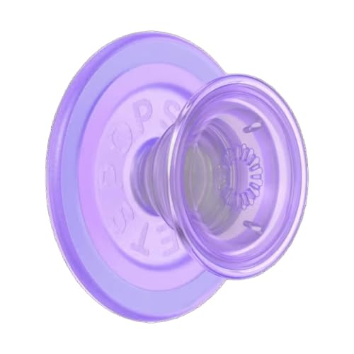 PopSockets Phone Grip for MagSafe, Magnetic Holder- Clear Lavender - color: Lavender, style: MagSafe