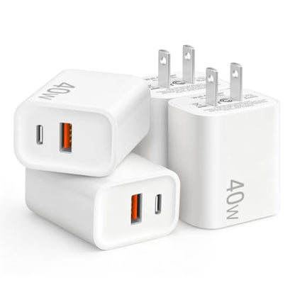 40W USB C Charger Block - color: White, size: 40W